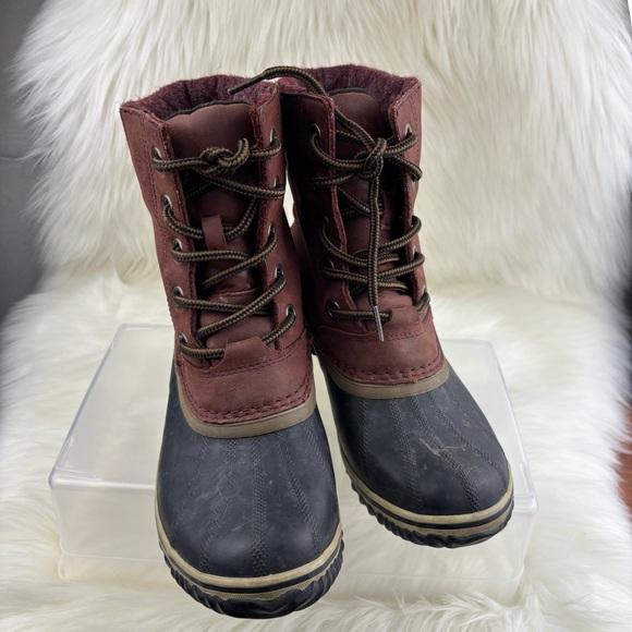 Sorel Slimpack Lace up Winter Boots Size 8 - Picture 1 of 10